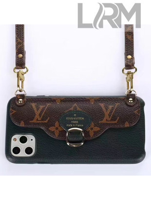 Louis Vuitton Monogram Canvas iPhone Clutch/Crossbody Bag Navy Blue 05 2020