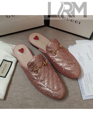 Gucci Sequins Slipper Pink 2021