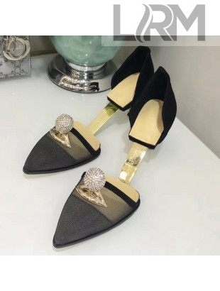 Dior Surreal-D High-heeled Sandal in Tulle & Suede Calfskin