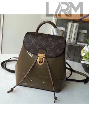 Louis Vuitton Hot Springs Backpack in Monogram Canvas/Patent Leather Vert Bronze M54389 2018