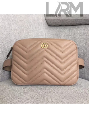 Gucci GG Marmont Matelassé Large Belt Bag 523380 Beige 2018