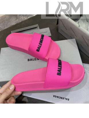 Balenciaga Flat Slide Sandals Pink 11 2021 (For Women and Men)