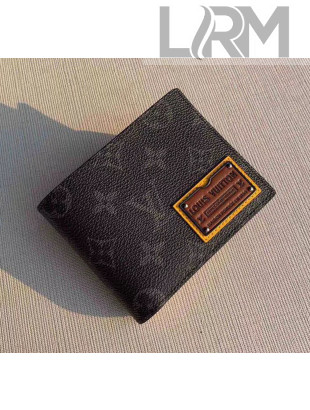 Louis Vuitton Brazza Wallet in Monogram Eclipse Coated Canvas M69260 Black 2020