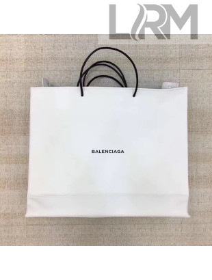 Balenciaga Calfskin North-South Large Shopping Bag White 2017
