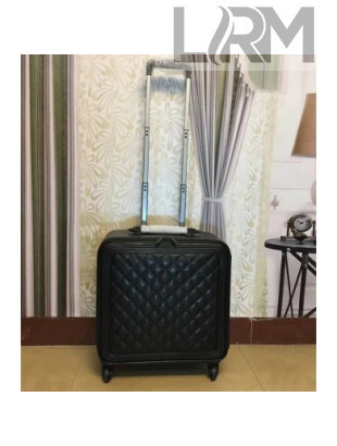Chanel Quilting Trolley Luggage Bag 16 Inch Black 2018