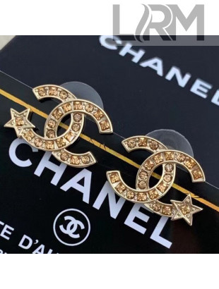 Chanel Star CC Stud Earrings 2021
