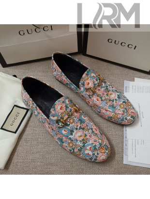 Gucci Liberty London Floral Loafers Pink 2020