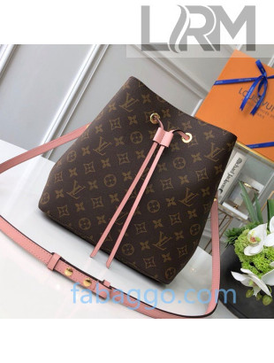 Louis Vuitton Neonoe MM Bucket Bag M44022 Monogram Canvas/Light Pink 2020