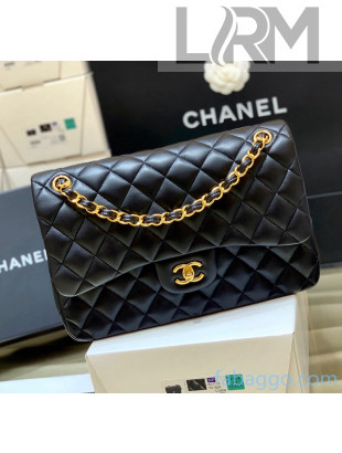Chanel Quilted Lambskin Large Classic Flap Bag A58600 Original Quality Black/Gold 2021