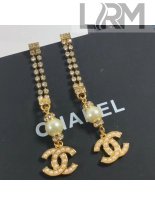 Chanel Crystal Long Earrings 69 2020