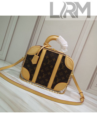 Louis Vuitton Mini Luggage Top Handle Bag in Monogram Canvas Beige 2019     