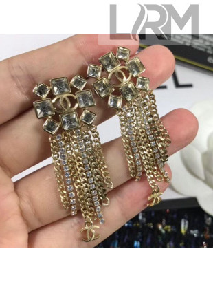 Chanel Crystal Tassel Earrings 71 2020