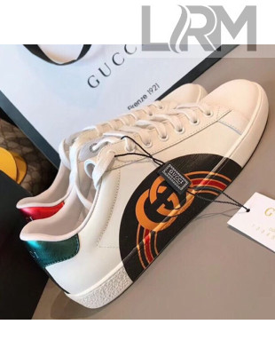 Gucci Ace Sneaker with GG Rainbow White 2019 (For Women and Men)