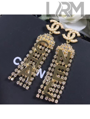 Chanel Crystal Tassel Earrings 72 2020