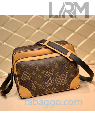 Louis Vuitton Men's Amazone Nil Messenger Bag in Giant Damier Ebene Canvas N40359 2020