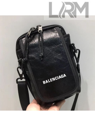 Balenciaga Explorer Phone Crossbody Pouch Black 2019
