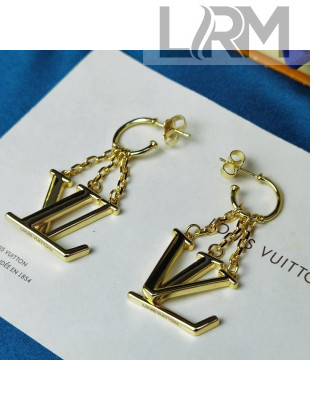 Louis Vuitton LV Tassel Earrings Gold 2021 37