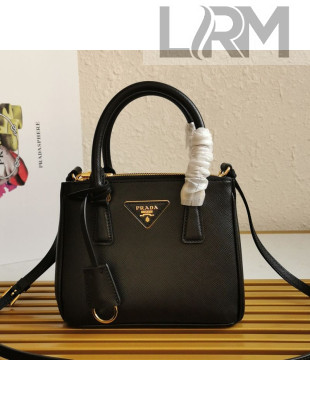 Prada Galleria Saffiano Leather Micro Bag 1BA906 Black 2020