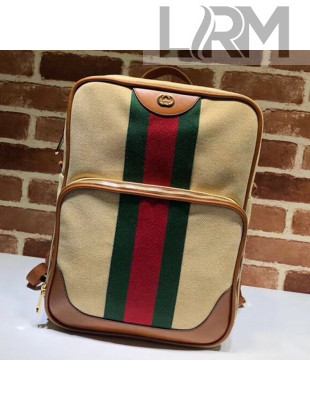 Gucci Beige Vintage Canvas Backpack ‎575063 2019