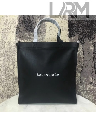 Balen...ga Leather Shopping Tote Black F/W 2018