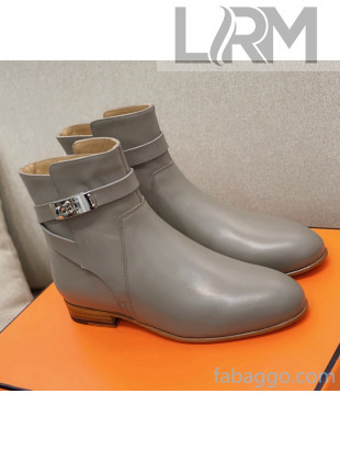 Hermes Calfskin Neo Ankle Boot Grey 2020