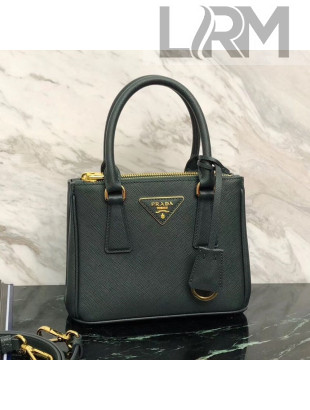 Prada Galleria Saffiano Leather Micro Bag 1BA906 Green 2020