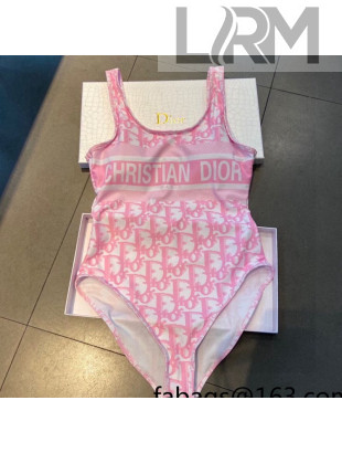 Dior Oblique One-Piece Swimwear Pink 2021