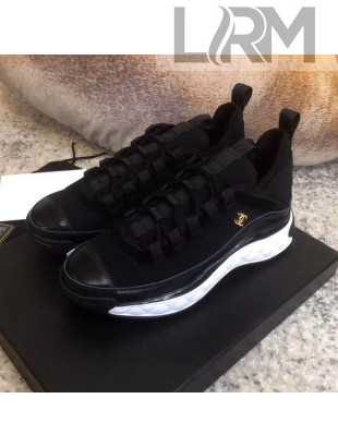 Chanel Calfskin Sneakers G35617 Black 2019