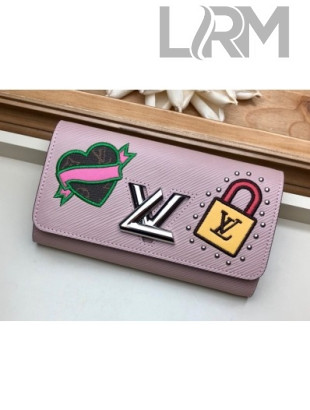 Louis VuittonTwist Wallet in Epi Leather M63456 Pink