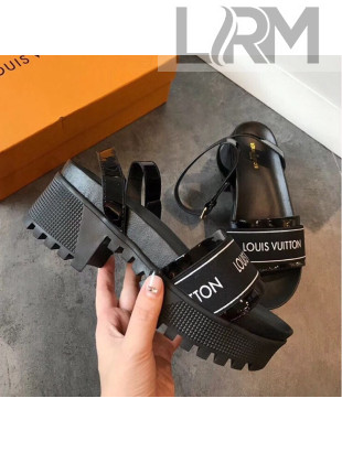 Louis Vuitton Laureate Platform Sandal Black/White 2019