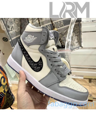 Nike x Dior Air Jordan High-Top Sneakers Grey/White 2020 (For Women and Men)