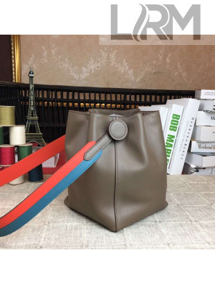 Hermes Original Swift Leather Licol Bucket Bag Etoupe 2018