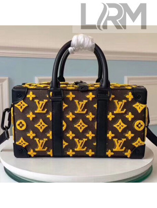 Louis Vuitton Men's Runway Box Top Handle Bag in Monogram Embroidery M44483 2019