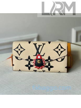 Louis Vuitton LV Crafty Clemence Wallet in Giant Monogram Leather M69517 White 2020