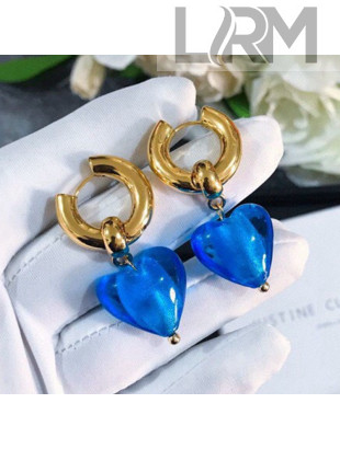 Love Short Earrings Blue 2021 63