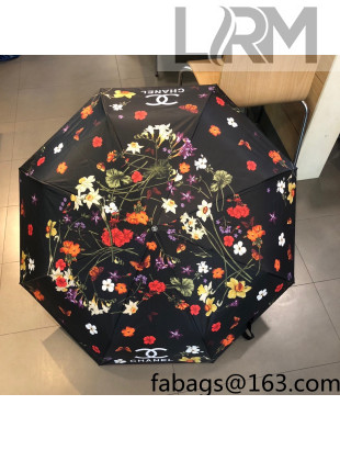 Chanel Flora Umbrella Black 2021 29