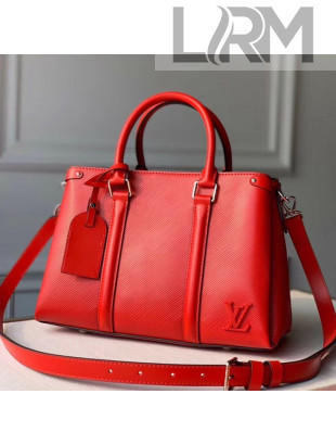 Louis Vuitton Soufflot BB Epi Leather Top Handle Bag M55615 Red 2020