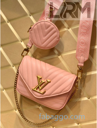 Louis Vuitton Multi Pochette New Wave Mini Bag M56468 Pink 2020