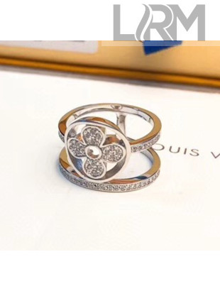 Louis Vuitton Idylle Blossom Two-Row Ring Silver 2020