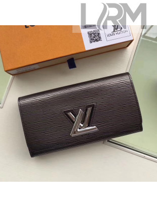 Louis Vuitton Metallic Epi Leather Twist Wallet M62052 2017