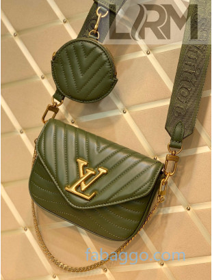 Louis Vuitton Multi Pochette New Wave Mini Bag M56471 Green 2020
