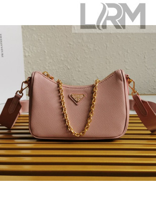 Prada Saffiano Leather Mini Bag 1BH174 Pink 2020