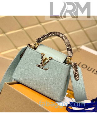 Louis Vuitton Capucines Mini with Snakeskin Charm M55922 Green 2020