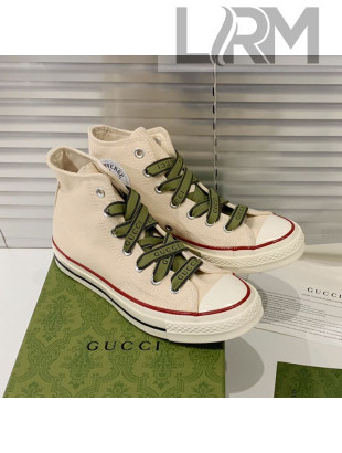 Gucci x Converse Canvas High-top Sneakers White 2021 (For Women and Men)
