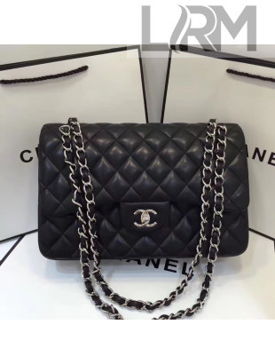 Chanel Lambskin Classic Jumbo Flap Bag Black 2019 TOP(SHW)