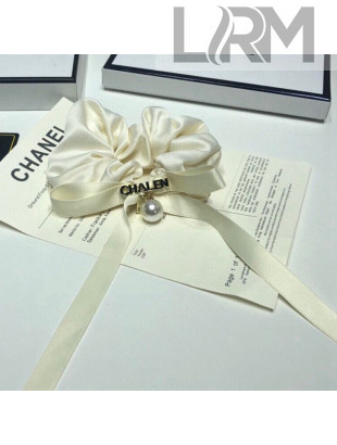 Chanel Hair Ring White 2021 13