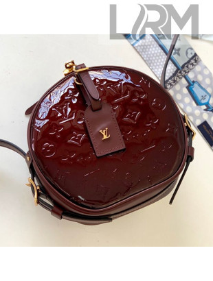 Louis Vuitton Boite Chapeau Souple Shoulder Bag in Patent Leather M53999 Burgundy 2019