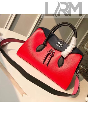 Louis Vuitton Epi Leather/Cafskin Tuileries Top Handle Bag M53544 Coquelicot 2018