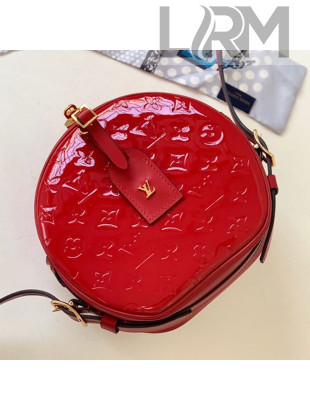 Louis Vuitton Boite Chapeau Souple Shoulder Bag in Patent Leather M54100 Red 2019