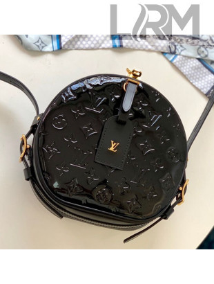 Louis Vuitton Boite Chapeau Souple Shoulder Bag in Patent Leather M53999 Black 2019